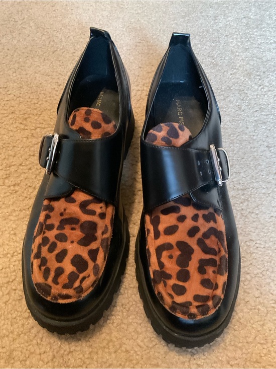 Marc Fisher Shoes - Marc Fisher Black Animal print Loafers. Sz. 11